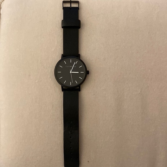 The Horse all black leather watch - Picture 3 of 3